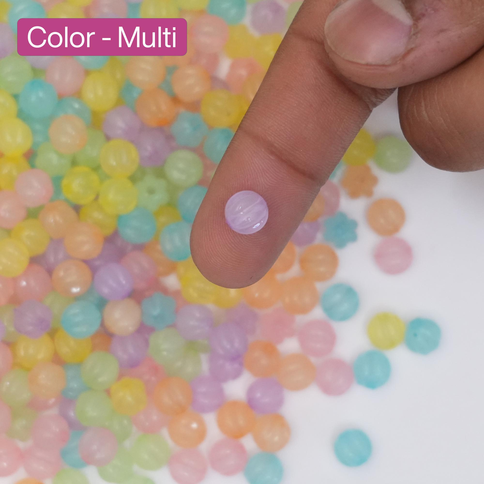 50/100 pz Perline di Resina Della Banda di Colore Rotondo Del