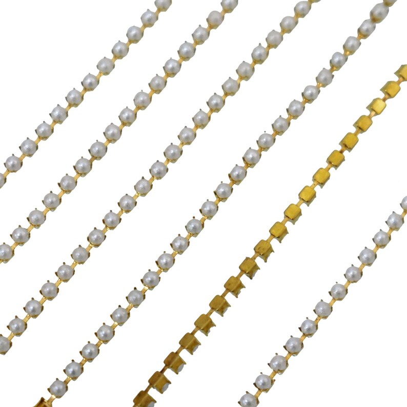 Pearl Chain for Jewelry Making and Embellishment Etsy