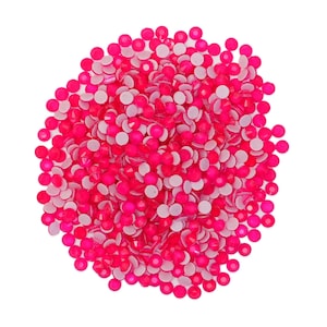 Neon Pink Hotfix Rhinestones kit, DIY Craft Supplies, Hotfix Rhinestone Bulk Gems, Rhinestone Embellishments (4MM, 720 Pieces)