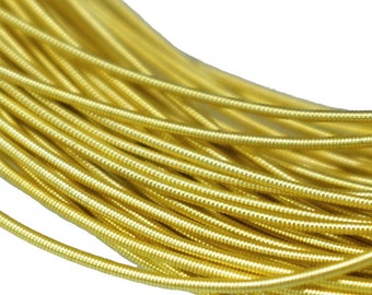 Gimp Wire Stiff Wire Filo di rame rigido francese di colore giallo oro (100 grammi)