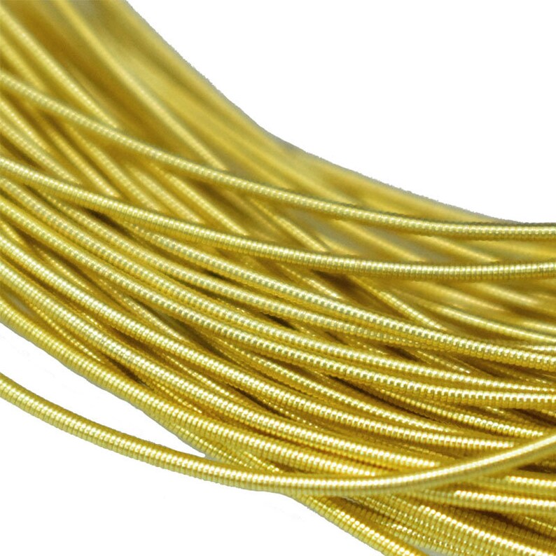 Gimp Wire Stiff Wire French Stiff Copper wire in Yellow Gold Etsy