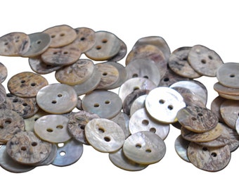 72 Pcs,Agoya 11-12MM Round Shape Shell Button-EMB1131