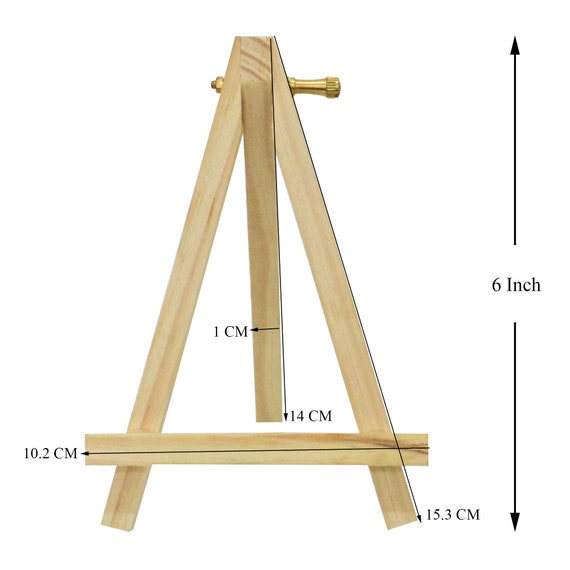 Easel Mini Canvas Holder Wooden Stand for Hoop Embroidery & Cross-stitch  Display 6 Inch 2 Pieces 