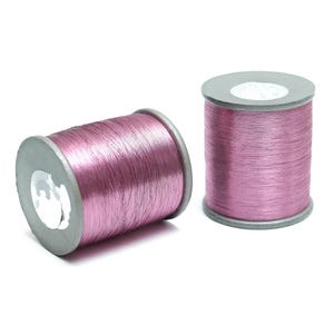 Nici Zari Nici metaliczne Nici metalowe do haftu ręcznego i maszynowego w kolorze jasnoróżowym (0,1 mm)