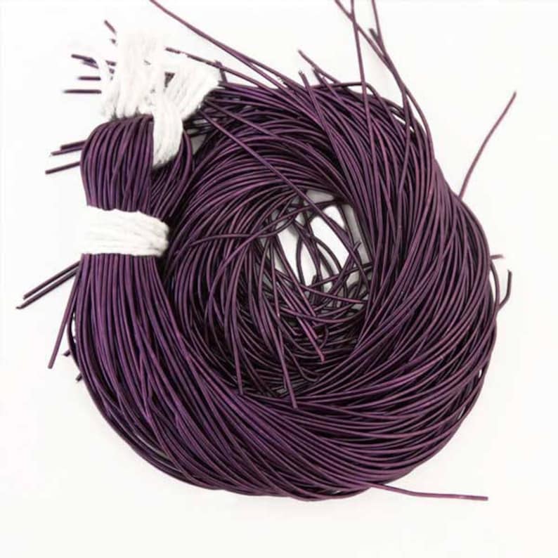 Smooth Dabka 1MM French Metallic Wire 50 YardPacket 100Gram in Violet Colour -