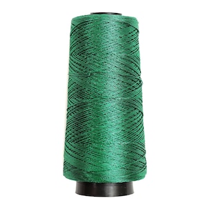 Nici Zari, nici metalowe, nić do haftu ręcznego maszynowego, metaliczna nić do szycia, kolor szmaragdowo zielony, 300 jardów/rolka, 1 rolka (0,5 mm)