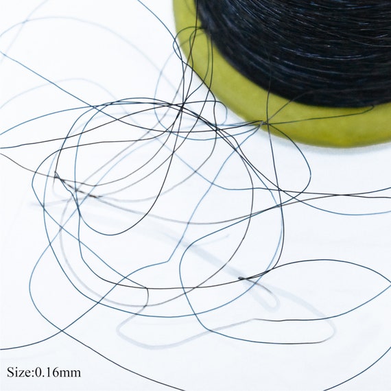 1 PC Nylon Sewing Thread Nylon Fishing Line for Quilting Make Wigs Sewing  Beading DIY Handmade (0.12mm Black)