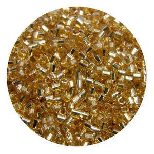 Perline di vetro esagonali MGB 2cut 15/0, perline distanziatrici giapponesi per la creazione di gioielli e perline in colore oro