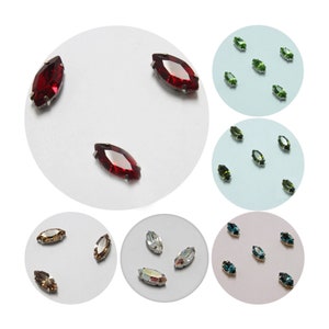 Sew on Glass Crystal Stone Rhinestones Crystal beads Sew On Rhinestone With Catcher Made of Brass