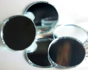 Round Shape  Shisha Mirror In Silver Color-EMB705