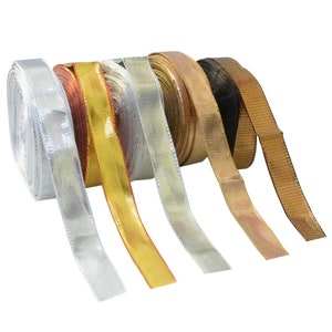 Gota Laces Ribbon Trim Indian Gota Patti Border Indian Lace gota lace for wedding dresses Gift wraping Combo of 5 Color(20Meter Each Color)