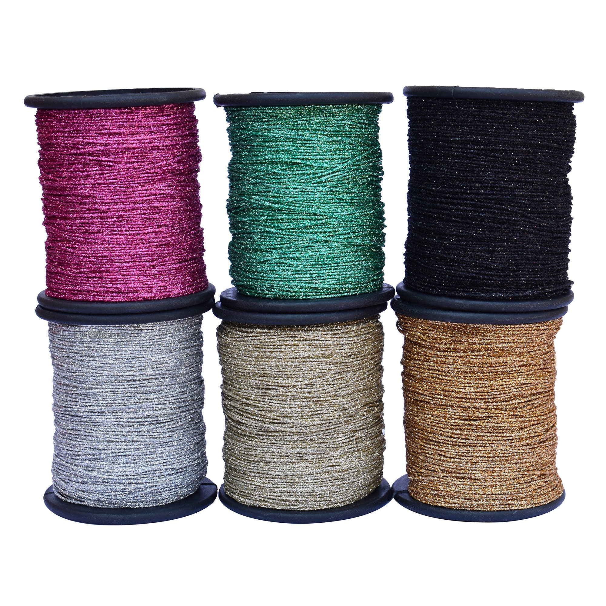 1 Roll Round Nylon Threads Thin Jewelry Cords Embroidered Sewing Threads 6-Size 