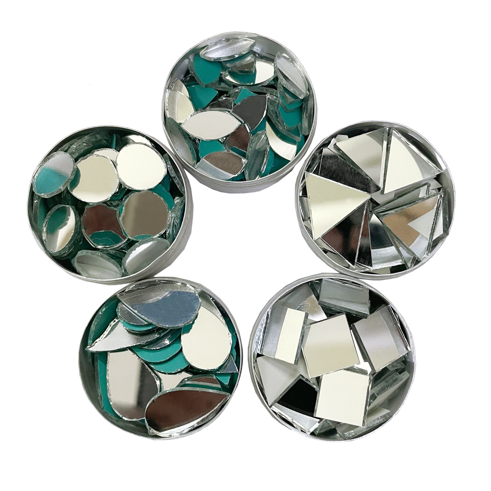 100 Pieces Round Mini Craft Glass Mirrors 12 Mm, 10 Mm 6 Mm 8mm