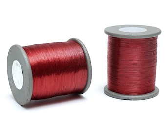 Zari Thread Metallic Floss Yarn Hand Machine Embroidery Artwork