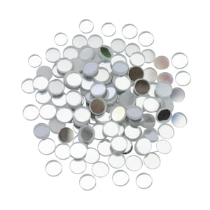 Rund geschliffene Craft Shisha Spiegel für glatte Kanten in Silber Farbe 1000 Stück