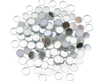 Round Grinded Craft Shisha Mirrors For Smooth Edges in Silver Color  1000 Pieces