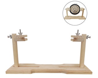 Embroidery Seat Stand Sit On Cross Stitch 360 Degree Adjustable Rotatable Hoop Holder- 1 Set ( 4 Pieces) + 1 Screwdriver