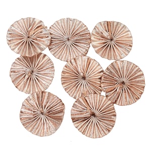 Toppe con applicazioni etniche a fiori Gota per abiti, copricapo, decorazione e accessori (colore oro rosa, 100 pezzi)