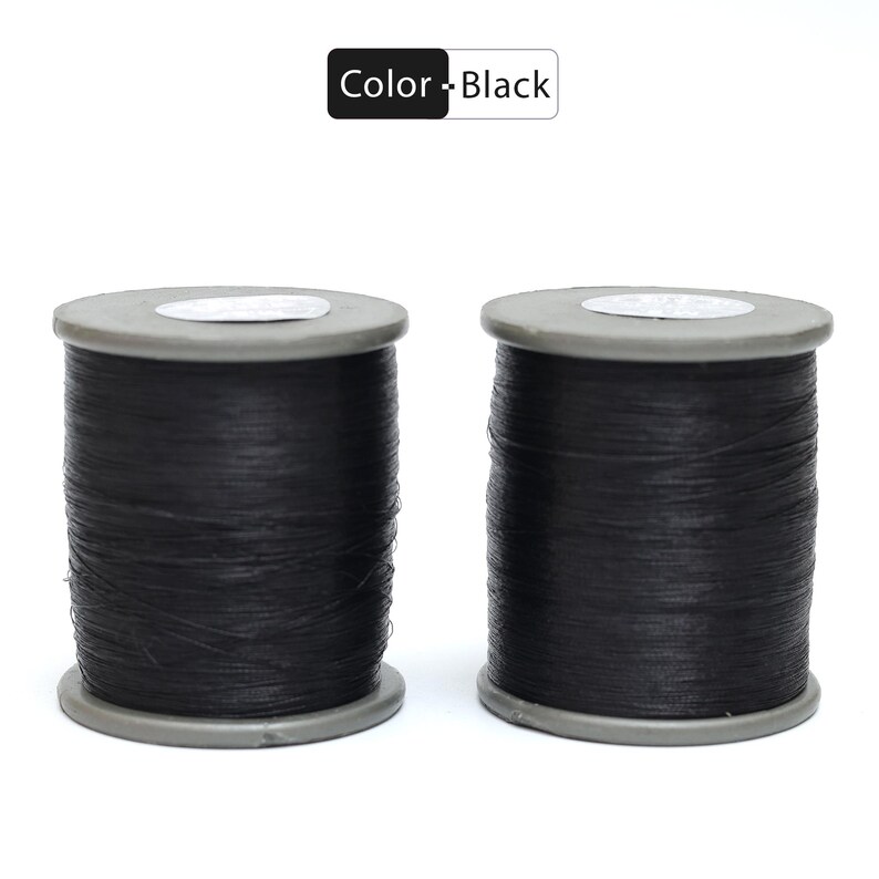 Hilo Zari Hilo metálico Hilo para bordar a máquina a mano Hilo metálico para coser en color negro (0,1 mm) imagen 4