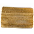 Embroiderymaterial Fringe Gota Lace Design Borders For Sarees, Kurti & Dresses -gold 1 Roll