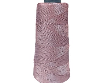 Metallic Embroidery Zari Thread, Safe to use in Machine & do Hand Embroidery, 300 Yard/Roll, 1 Roll Mauve Color