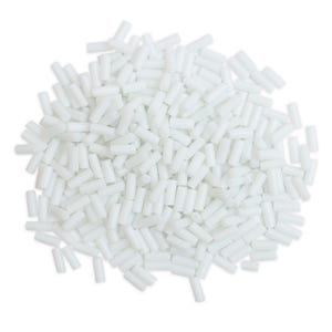 Ceramic Beads Tube Greek Unglazed lustre Finish Spacer beads for making jewelry and Craft 4x10MM- 300 Beads