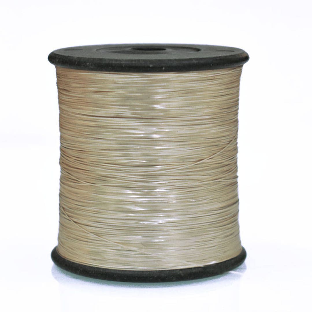 1 Roll, Flat Metallic Badla Thread in Pearl Cream Colour-15,000 Meter ...