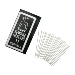Pony Quilting Needles Hand Sewing Needles Betweens Size 7 1 Packet 25  Needles 