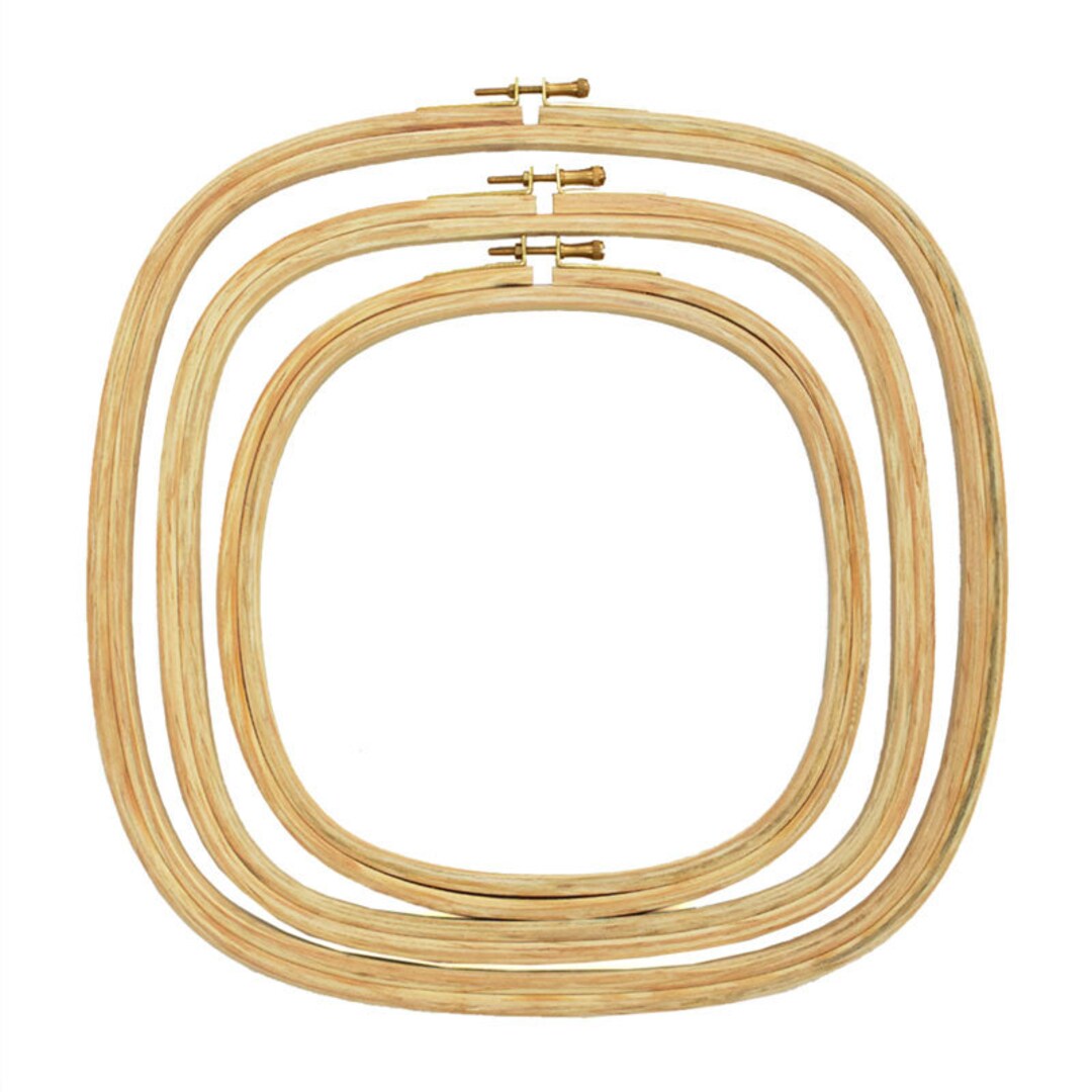 Wooden embroidery best sale hoops