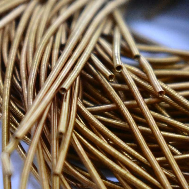 EMBKR06144 100Gram KoraMatte Finish Bullion Wire French Wire Metallic Wire in Gold Color 1MM