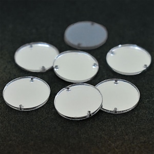 60 Laser Cut White Acrylic Blank Round Discs Smooth Edge Transparent Plexiglass  Circles 1/8 inch (3mm) with or without Holes DIY Crafts Keychains Jewelry  Gift Tags