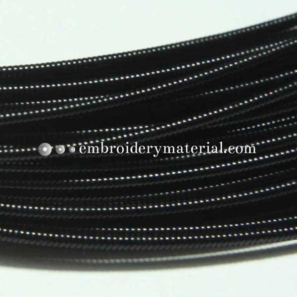 Gimp Copper Zardosi Embroidery Jaseron French Stiff wire in Black Color-