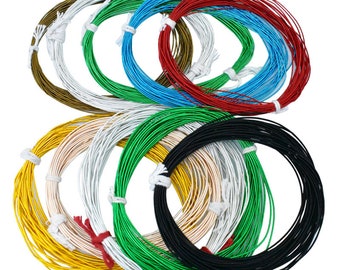 Gimp Wire Copper Zardosi Embroidery Stiff Wire French Stiff wire Combo of 10Colors-10Metre/color(Total-100Meter)per size 5 color