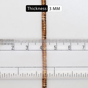 3MM, French Wire/ Metallic Rough Wire/ Bullion Wire in Antique Gold Colour (100 Grams/Packet) image 2