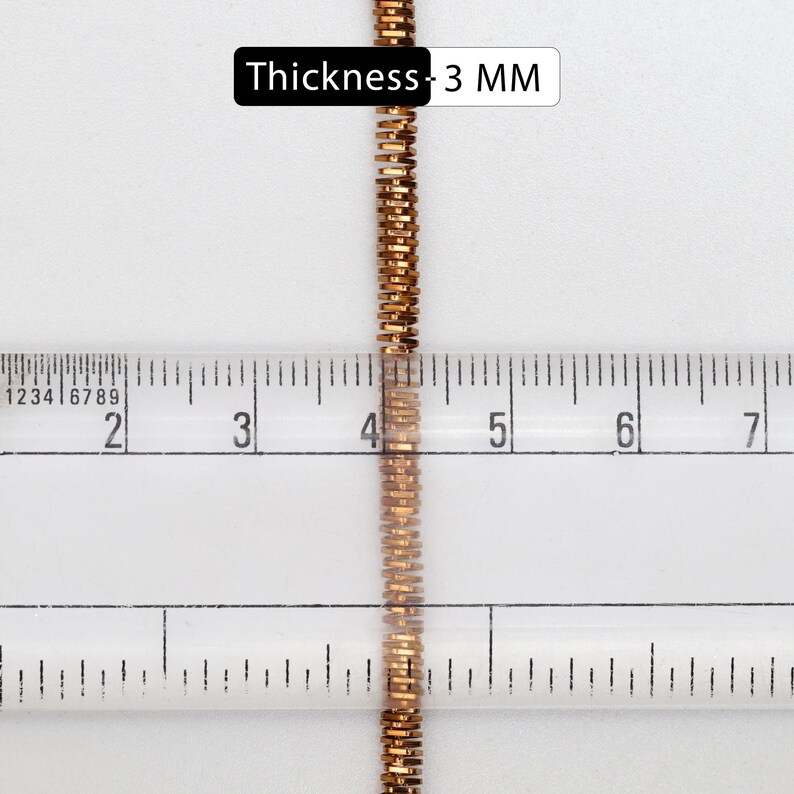 3MM, French Wire/ Metallic Rough Wire/ Bullion Wire in Antique Gold Colour (100 Grams/Packet) image 2