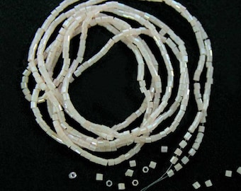 Delica Beads Strands MGB Hexagon Spacer Glass jewelry beading Japanese 2Cut Size 15/0 beads Strings in Cream-5Strings(546 beads/string)