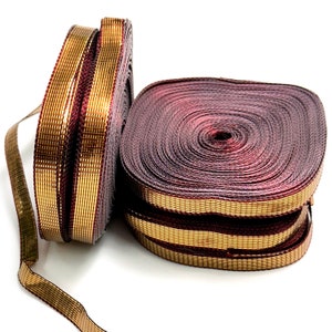 Gota Laces Ribbon Trim Indian Plain Gota Patti Border Lace in Antique Gold Color gota lace for wedding dresses Gift wraping & fancy item