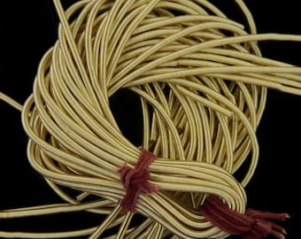 Fil de cannetille/Fil français/Fil français métallique/Fil français en spirale, Fil de cannetille brut, Fil de cannetille, Nakshi, Fil de cannetille couleur or clair - 10 yards/Paquet