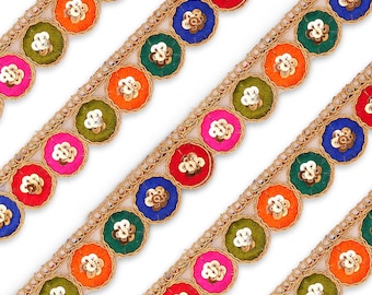 Multicolor Lace Trim Lace for Sewing, Decorative Trim Lace, Craft Supply, Dressmaking Lace, Sewing Trim, DIY Projects-8 Meters, 2.8 cm Wide