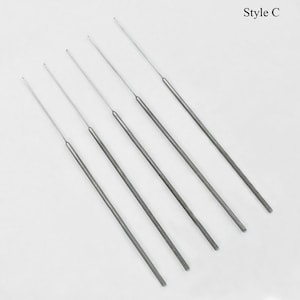 Aari 0.5MM Needle for Beading and French Wire Embroidery with Handles 5 Needles per Packet image 4