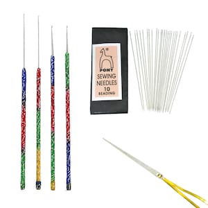 The Design Cart Peach Designer Aari Embroidery Needles for Beading and  Embroidery Work Purpose (Pack of 5 Needles)