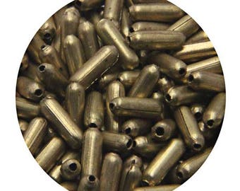 Metal Beads Tube Spacers Beads Brass Metal Pipes beads in Antique Gold for jewelry making-7*2 MM