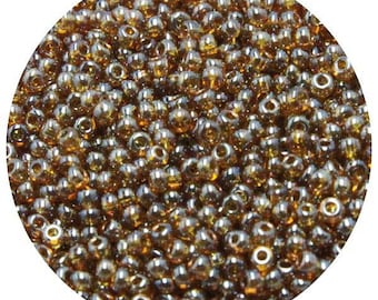 Miyuki Seed Beads Round Spacer Glass jewelry beading Rocaille Seed Beads Japanese Size 15/0 Seed Beads in Harvest Gold Color