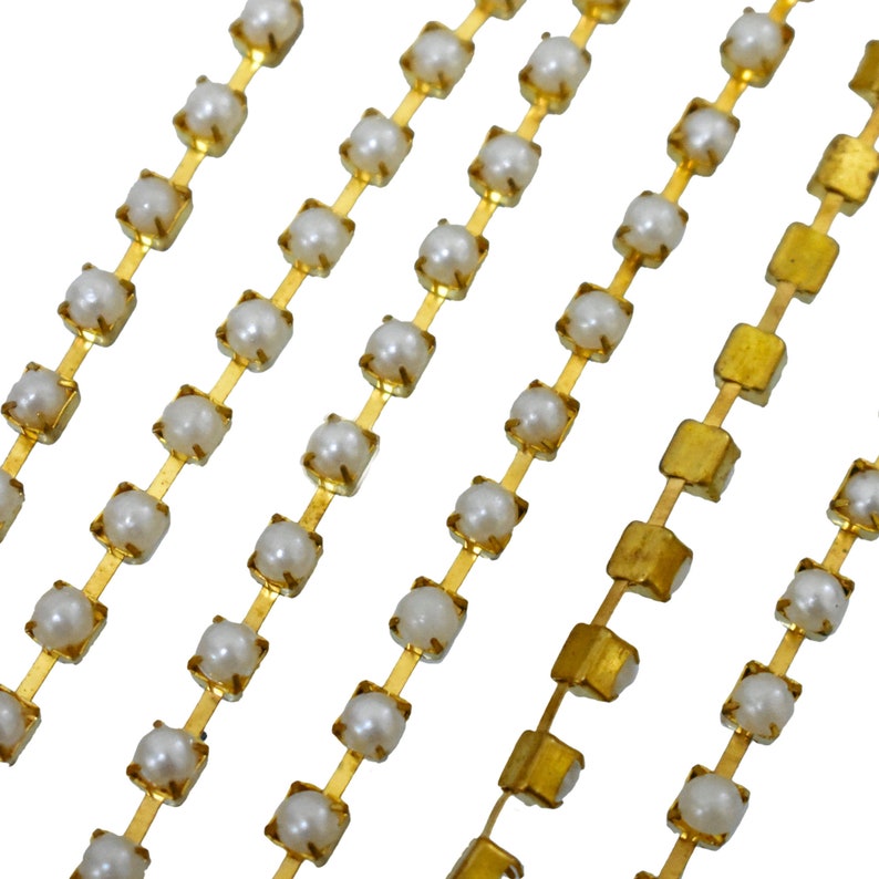 Pearl Chain for Jewelry Making and Embellishment Etsy