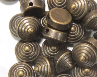 50 Pieces, 10x7MM Bolt Shape Antique Brown Colour Studs-EMB240