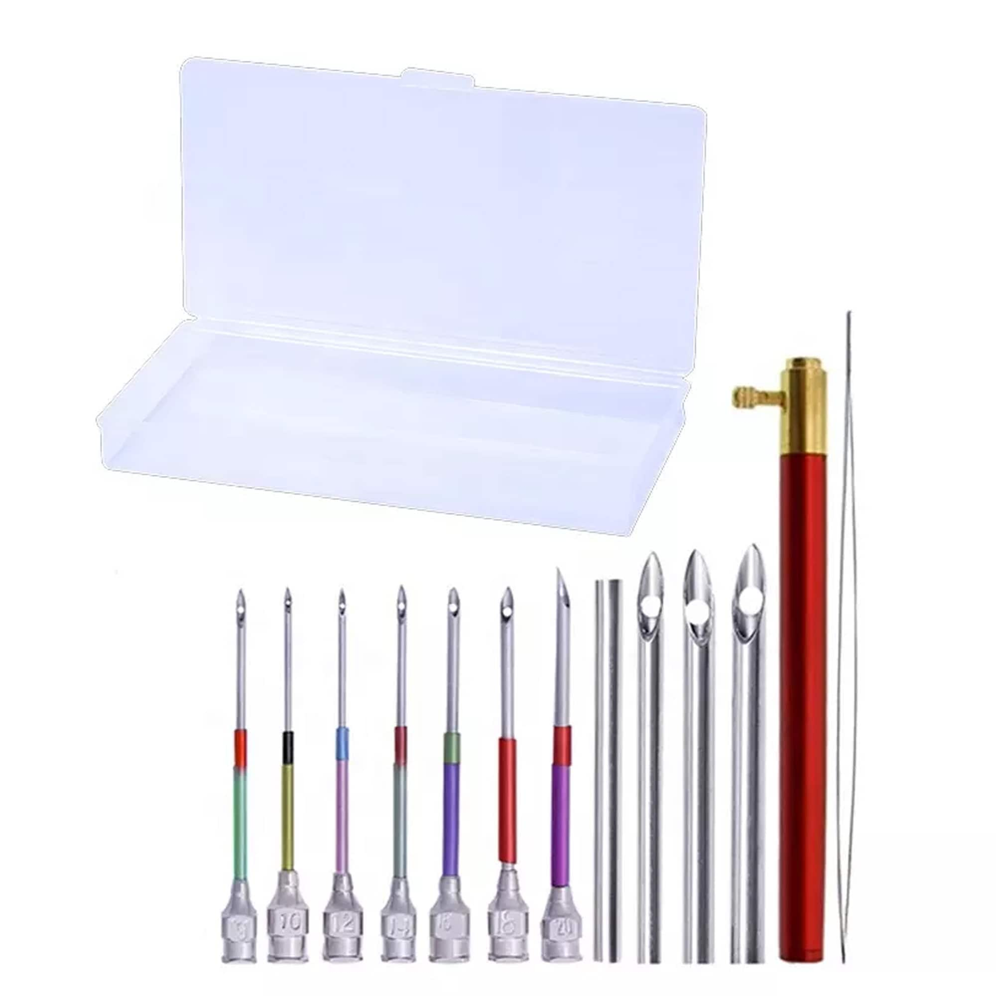 Adjustable Embroidery Punch Needle Kit Stitching Tool Set Magic Embroidery  Needle Pen Weaving Tool Knitting Sewing Tools for DIY