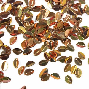 6500 Pieces, Leaf Shape (6*9MM) folded Sequins-EMBSQ4953-50 grams