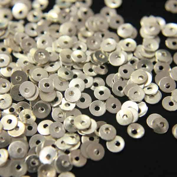 100 Gram,Silver Color Round Metal Sequins/metal beads/Metal look Sequins