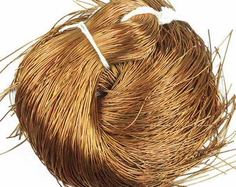125 Yard/Packet, 0.5MM Thinnest French Metallic Wire/French Wire/Bullion Wire in Honey Color-(100Gram)