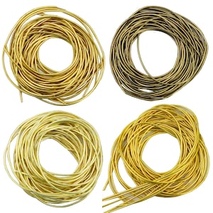 金細工、タンブール、リュネヴィル、ザルドシ、アーリ刺繍用の滑らかな裏編みメタリックワイヤー、10 グラム (約 400 インチ)